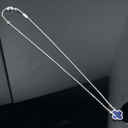 [Eternal Jewelry]CLOVER PIETERSITE SILVER LONG NECKLACE