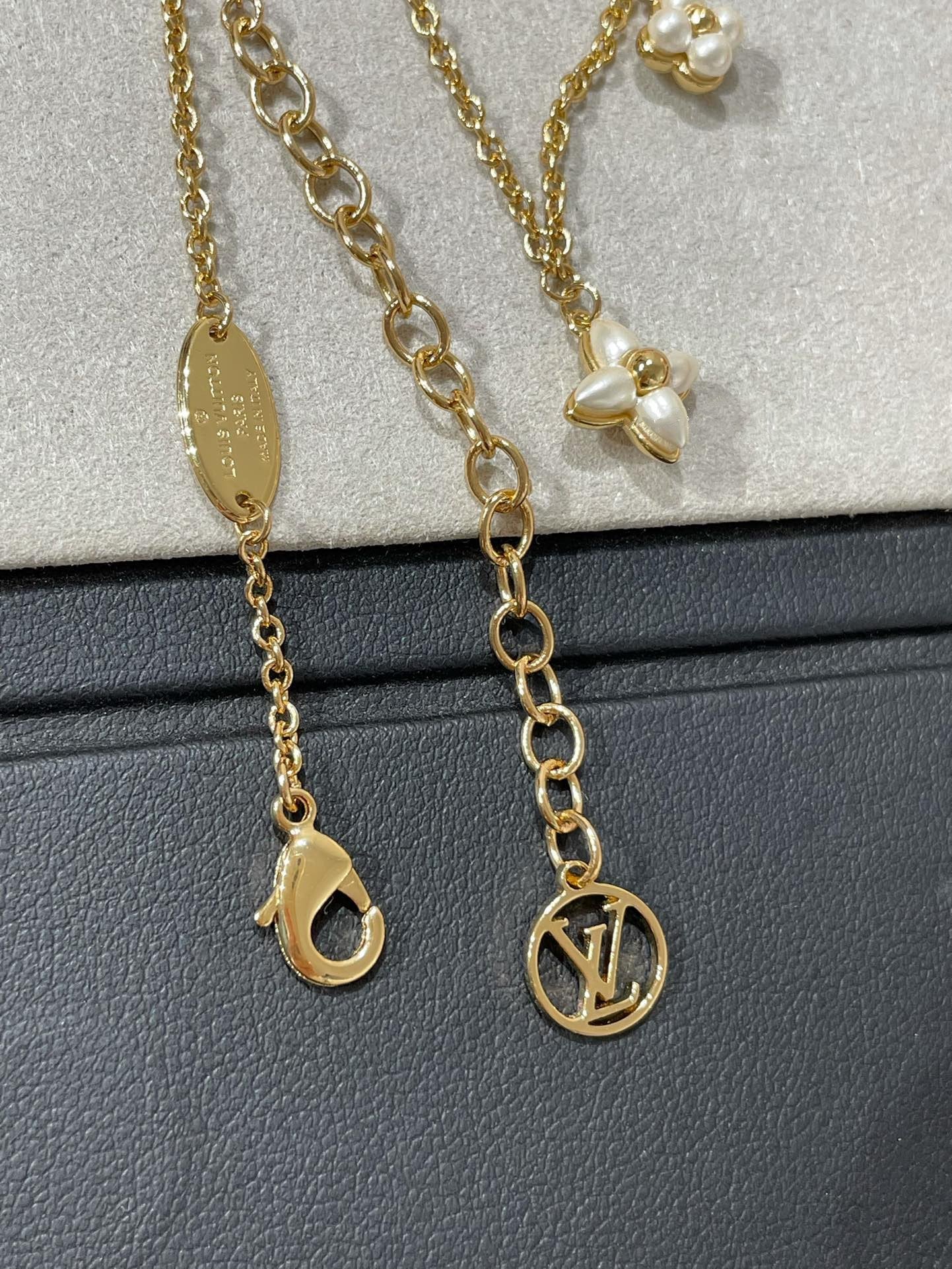 [Eternal Jewelry]FLOWERGRAM GOLD MOP DOUBLE ROW NECKLACE