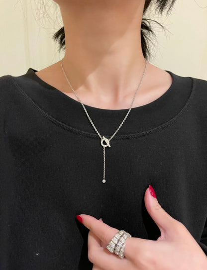 [Eternal Jewelry]FINESSE SILVER DIAMOND NECKLACE