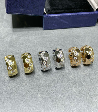 [Eternal Jewelry]BEE LOVE DIAMOND HOOP EARRINGS