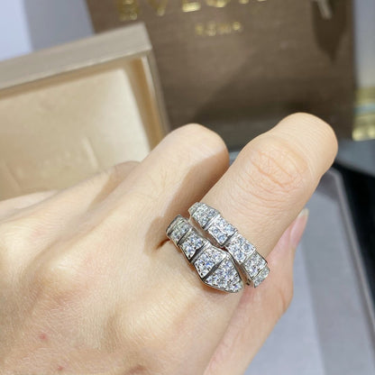 [Eternal Jewelry]SERPENTI RING SILVER DIAMOND PAVED