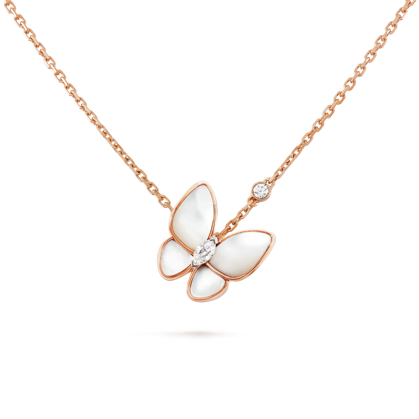 [Eternal Jewelry]BUTTERFLY MOP DIAMOND NECKLACE