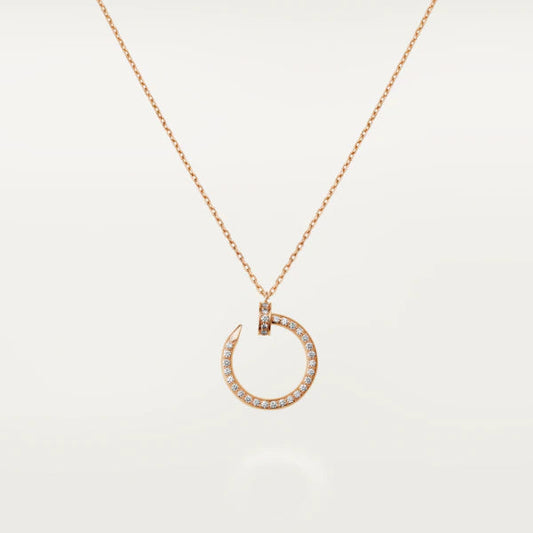 [Eternal Jewelry]JUSTE NECKLACE PINK GOLD DIAMONDS