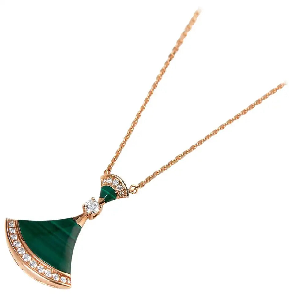 [Eternal Jewelry]DREAM NECKLACE MALACHITE DIAMOND