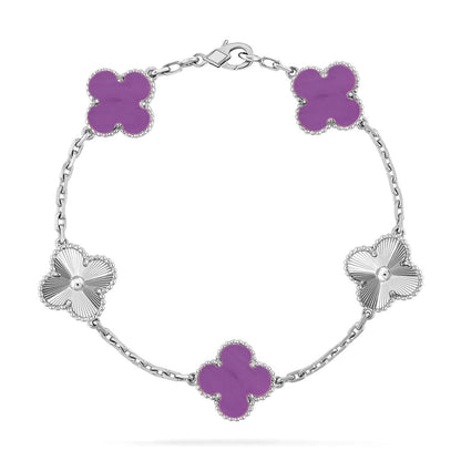[Eternal Jewelry] CLOVER 5 MOTIF VIOLET BRACELET COLLECTION