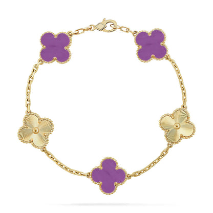 [Eternal Jewelry] CLOVER 5 MOTIF VIOLET BRACELET COLLECTION