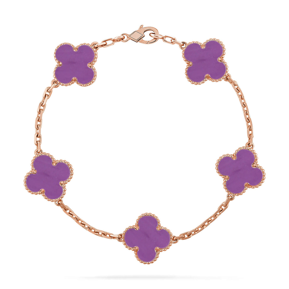 [Eternal Jewelry] CLOVER 5 MOTIF VIOLET BRACELET COLLECTION