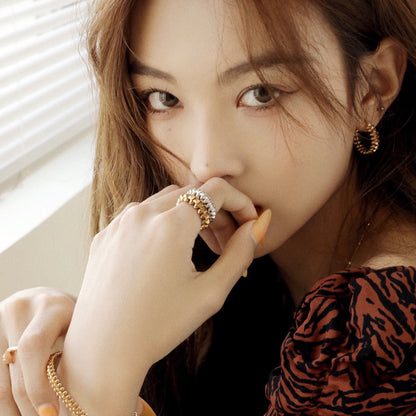 [Eternal Jewelry]CLASH SMALL HOOP EARRINGS