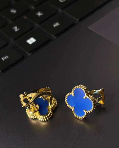 [Eternal Jewellery] Clover Medium 15mm Turquoise Earrings