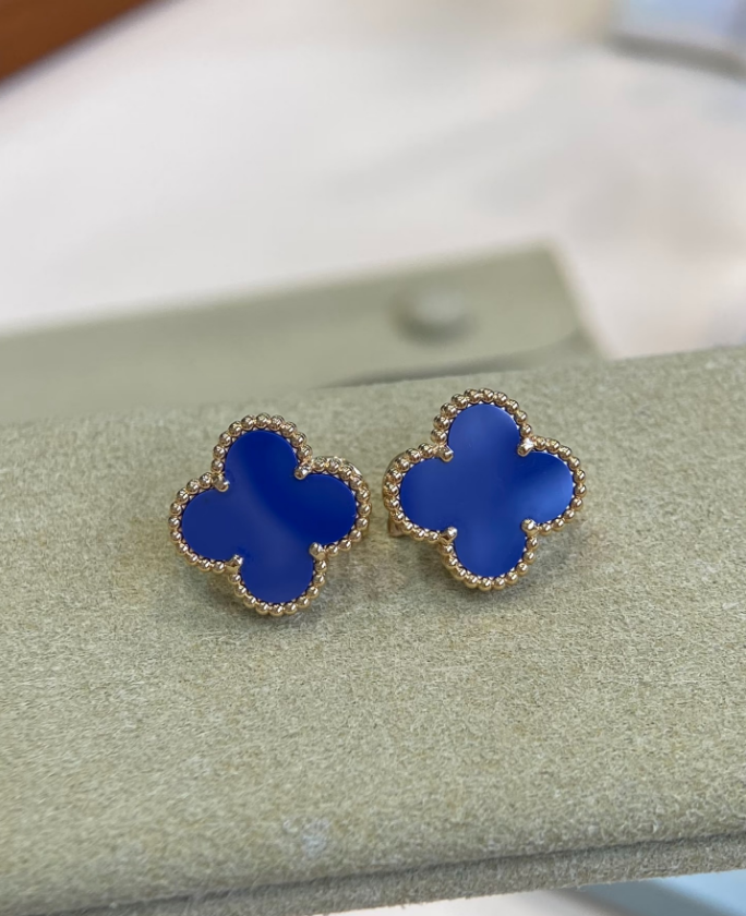 [Eternal Jewellery] Clover Medium 15mm Turquoise Earrings