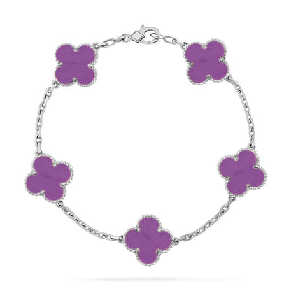 [Eternal Jewelry] CLOVER 5 MOTIF VIOLET BRACELET COLLECTION