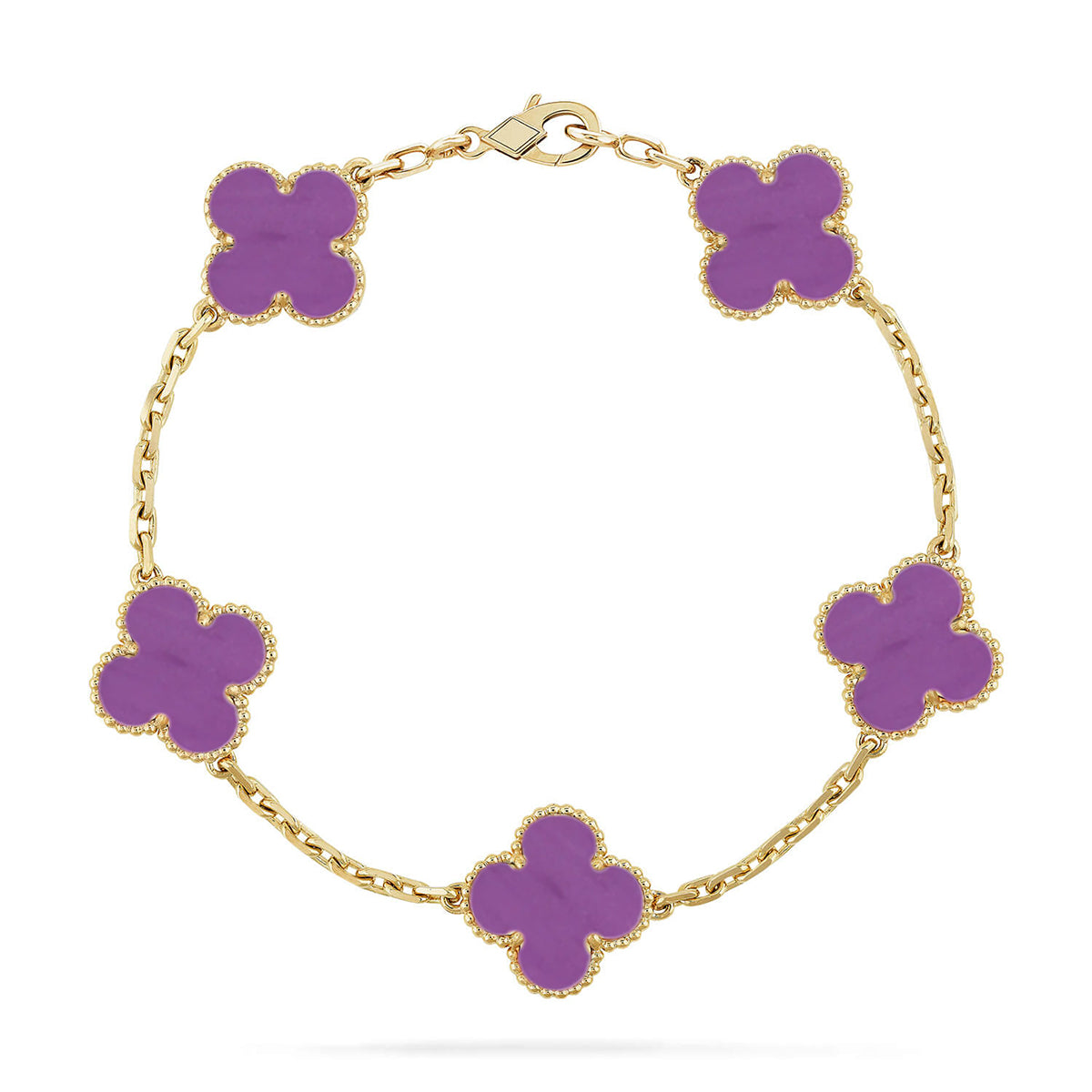 [Eternal Jewelry] CLOVER 5 MOTIF VIOLET BRACELET COLLECTION
