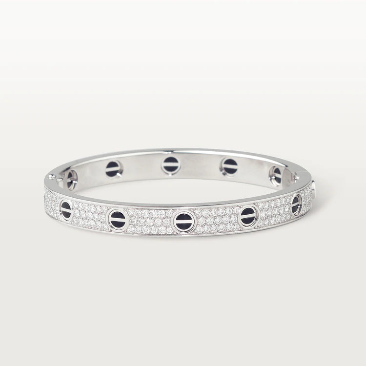 [Eternal Jewelry]LOVE BRACELET 6.1MM DIAMOND-PAVED CERAMIC