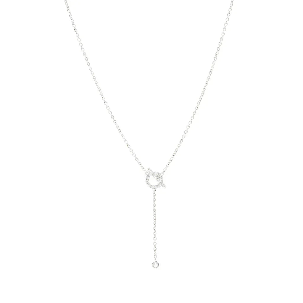 [Eternal Jewelry]FINESSE SILVER DIAMOND NECKLACE