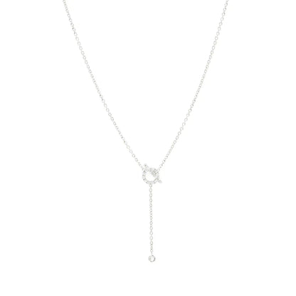 [Eternal Jewelry]FINESSE SILVER DIAMOND NECKLACE