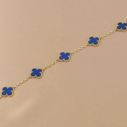 [Eternal Jewelry] CLOVER 5 MOTIF BLUE AGATE BRACELET COLLECTION