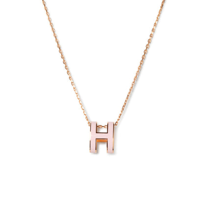 [Eternal Jewelry]POP H PEDANT PINK GOLD
