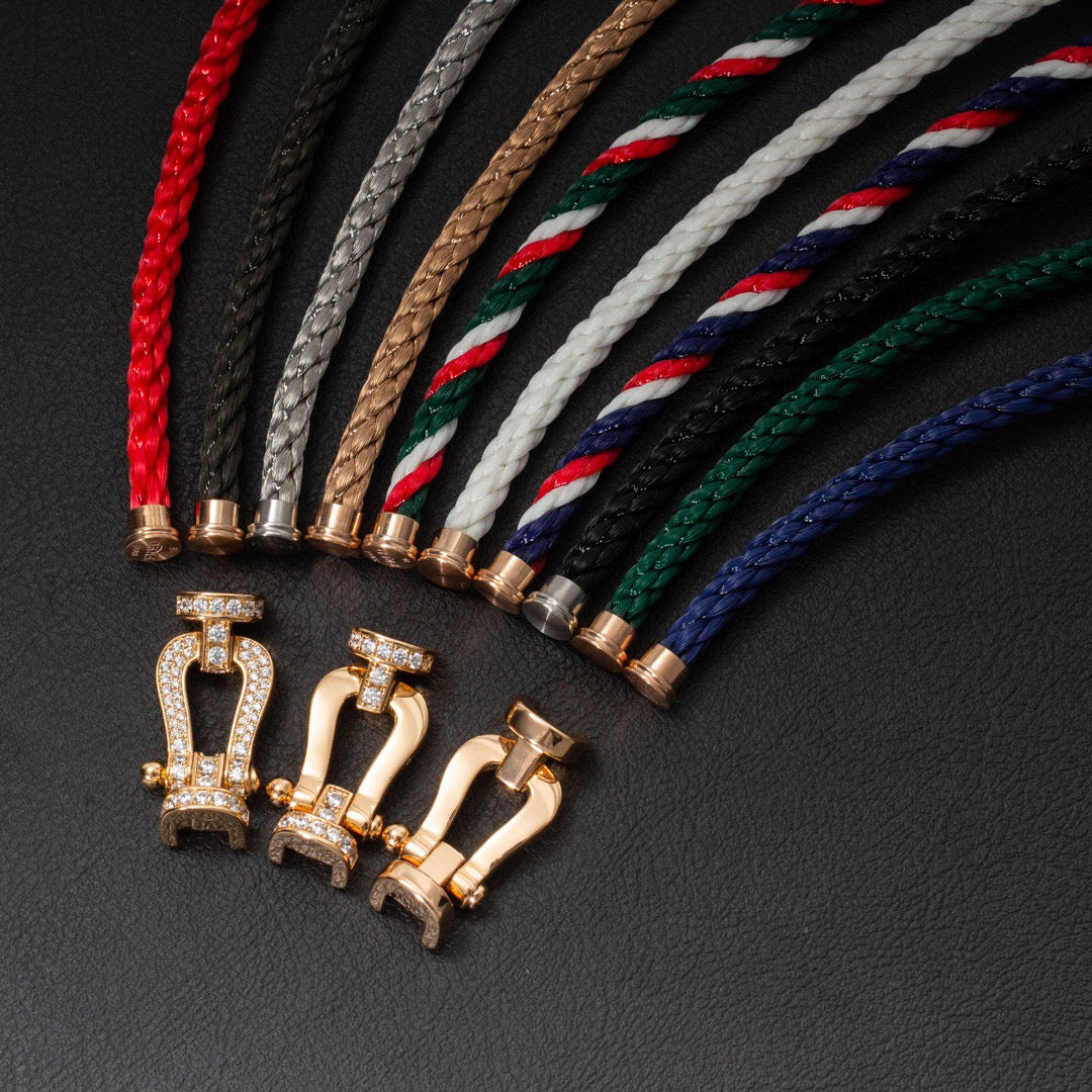 [Eternal Jewelry]FORCE LARGE HORSESHOE FULL DIAMOND BRACELET ROSE GOLD