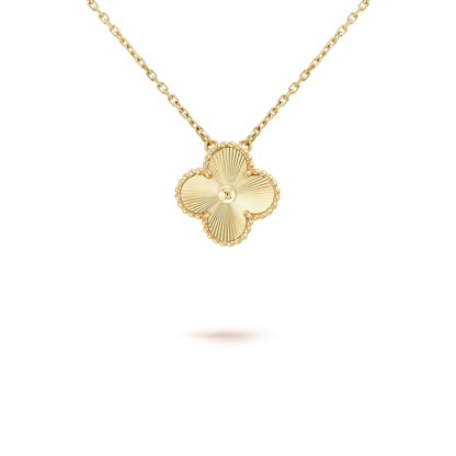 [Eternal Jewelry]CLOVER 15MM LASER NECKLACE