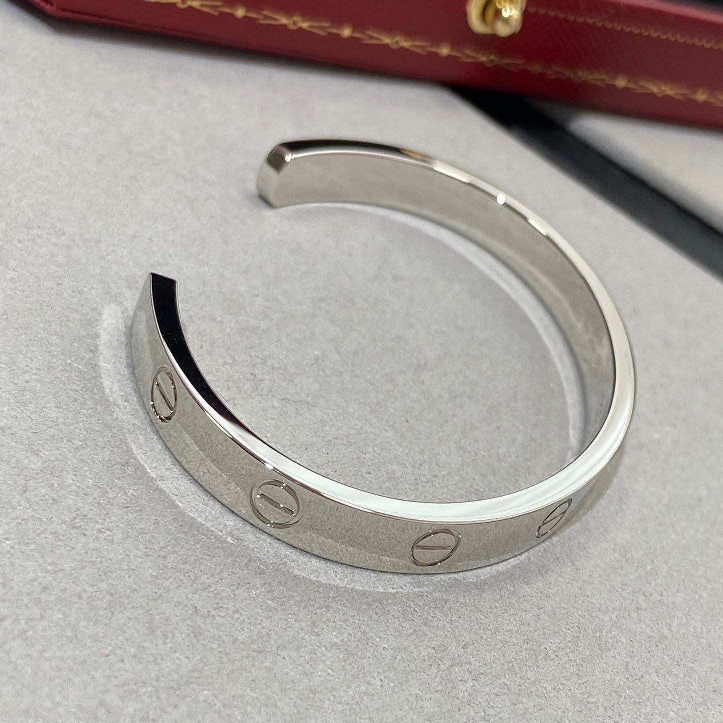 [Eternal Jewelry]LOVE BRACELET 6.1MM 1 DIAMOND OPEN CUFF