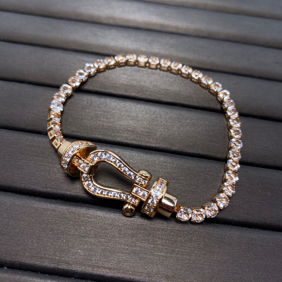 [Eternal Jewelry]FORCE  HORSESHOE  DIAMOND TENNIS BRACELET