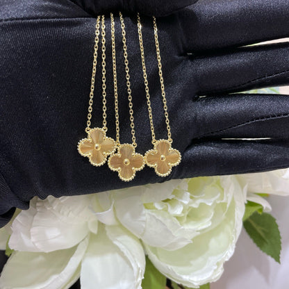 [Eternal Jewelry]CLOVER 15MM LASER NECKLACE
