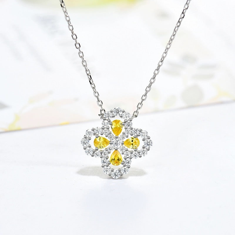 [Eternal Jewelry]LOOP NECKLACE FULL MOTIF DIAMOND 16MM MULTIPLE COLORS
