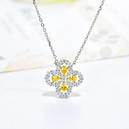 [Eternal Jewelry]LOOP NECKLACE FULL MOTIF DIAMOND 16MM MULTIPLE COLORS