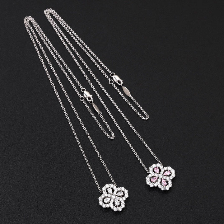 [Eternal Jewelry]LOOP NECKLACE FULL MOTIF DIAMOND 16MM MULTIPLE COLORS