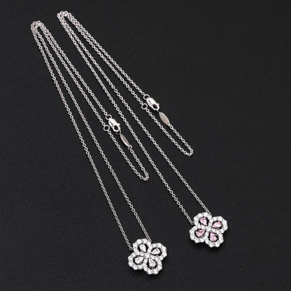 [Eternal Jewelry]LOOP NECKLACE FULL MOTIF DIAMOND 16MM MULTIPLE COLORS