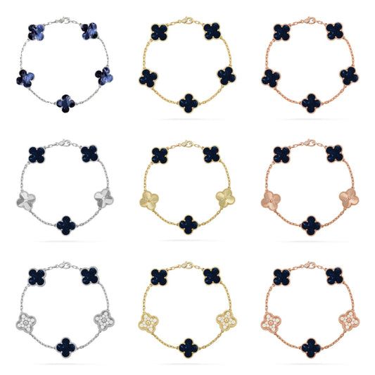 [Eternal Jewelry]CLOVER 5 MOTIF PIETERSITE BRACELET COLLECTION