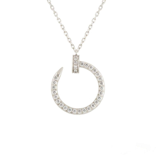 [Eternal Jewelry]JUSTE NECKLACE SILVER DIAMONDS