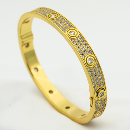 [Eternal Jewelry]LOVE BRACELET 6.1MM DIAMOND-PAVED 10 BIG DIAMONDS