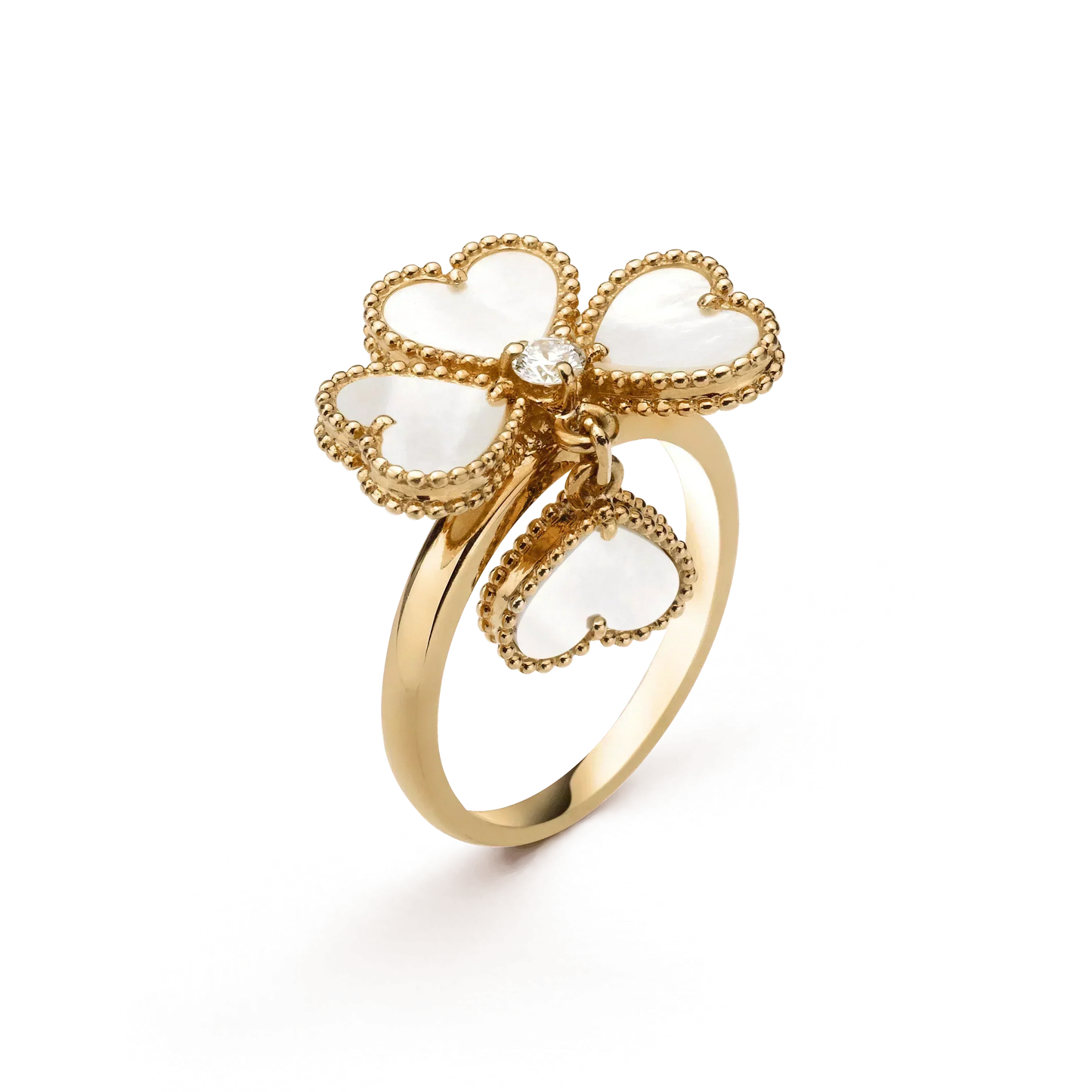 [Eternal Jewelry]SWEET CLOVER WHITE MOP RING
