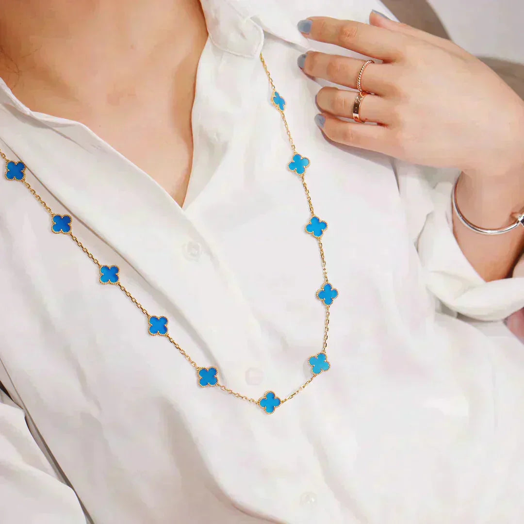 [Eternal Jewelry]CLOVER 20 MOTIFS TURQUOISE GOLD