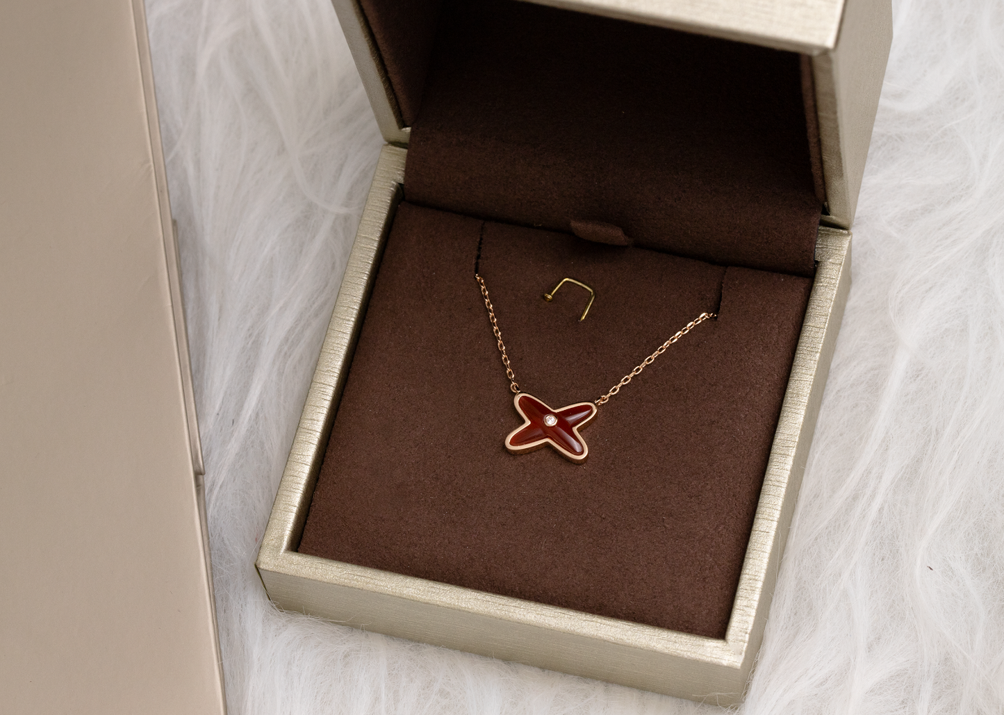 [Eternal Jewelry]JEUX DE NECKLACE 1 DIAMOND