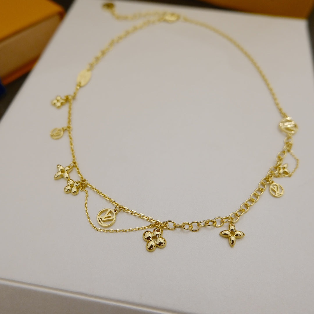 [Eternal Jewelry]BLOOMING SUPPLE NECKLACE BRASS