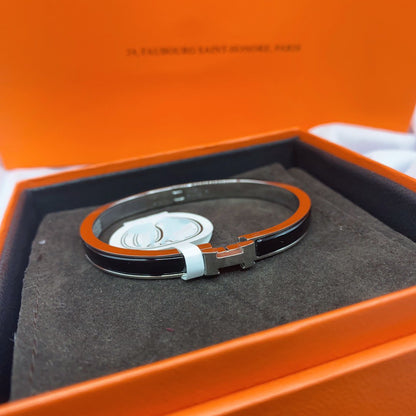 [Eternal Jewelry]CLASSIC HM CLIC BLACK 8MM ENAMEL BRACELET