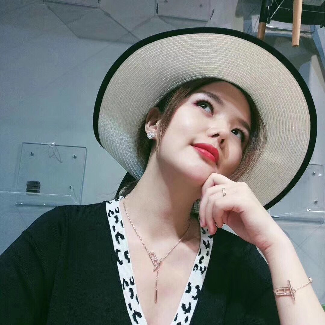 [Eternal Jewelry]HM NECKLACE PLATINUM ROSE GOLD DIAMOND