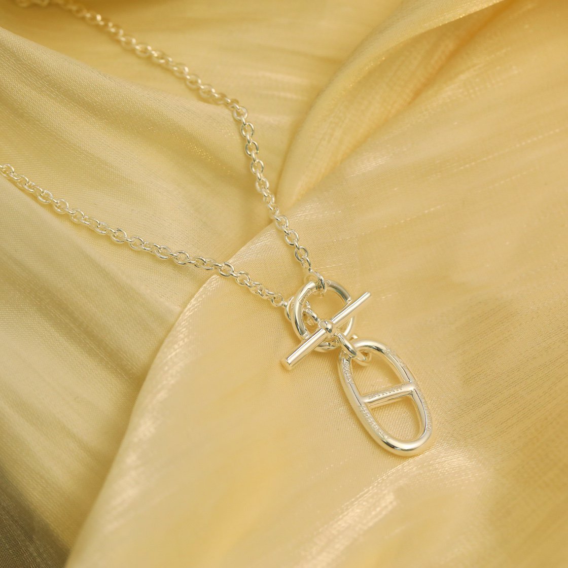[Eternal Jewelry]HM CHAINE D'ANCRE PENDANT NECKLACE STERLING SILVER