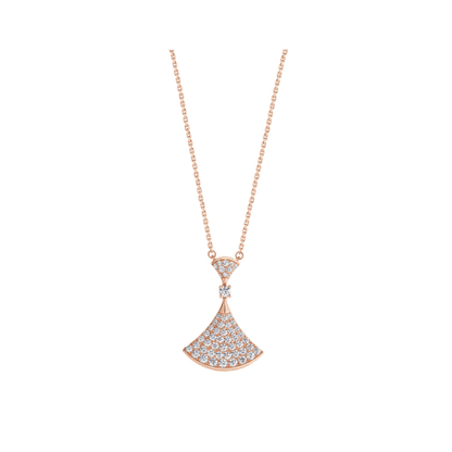 [Eternal Jewelry]DREAM NECKLACE PINK GOLD FULL DIAMOND