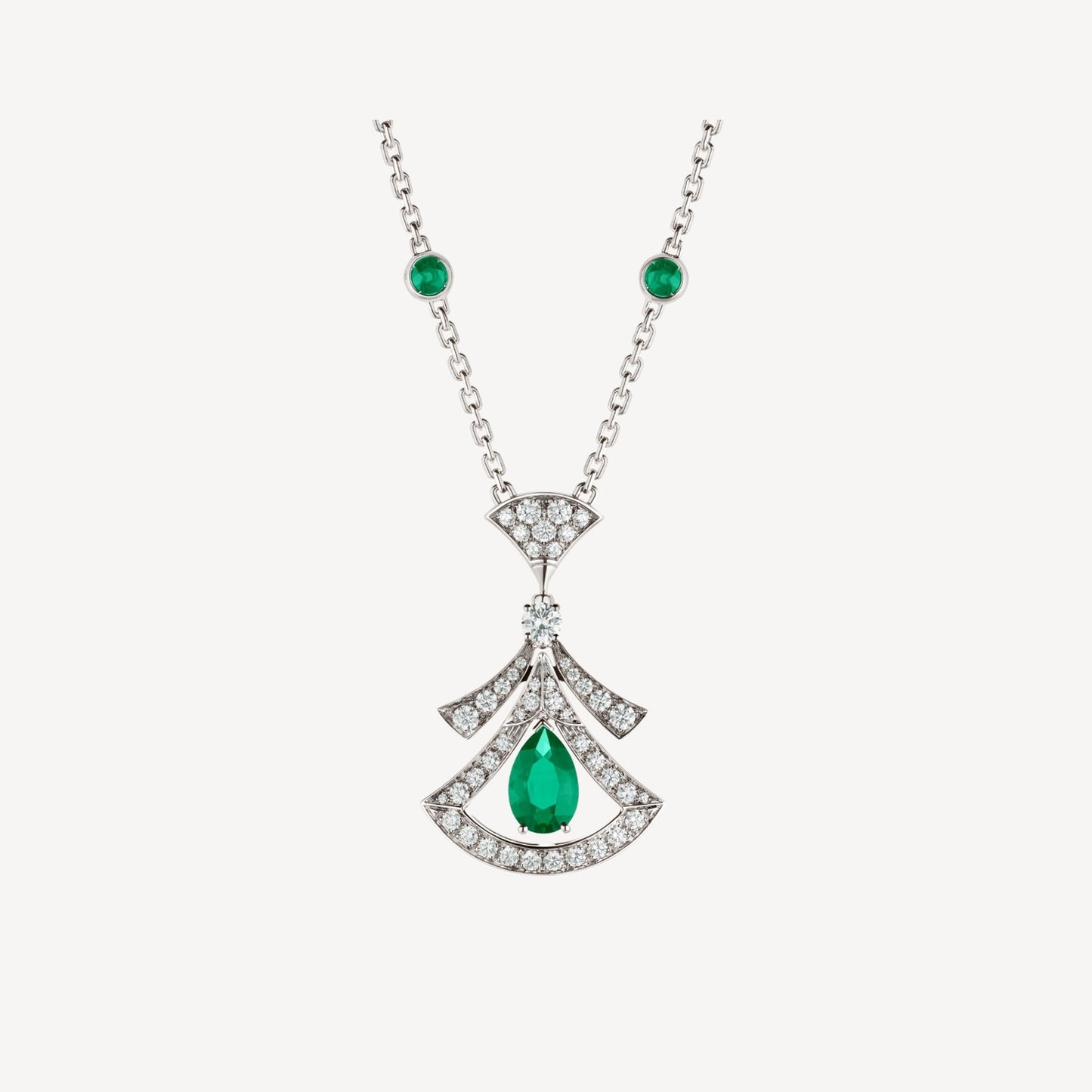 [Eternal Jewelry]DREAM NECKLACE MALACHITE DIAMOND SILVER