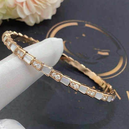 [Eternal Jewelry]SERPENTI BRACELET PINK GOLD MOP DIAMOND