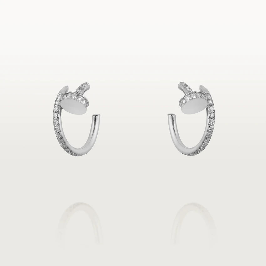 [Eternal Jewelry]JUSTE EARRINGS 12.75MM SILVER DIAMOND