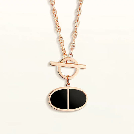 [Eternal Jewelry]CHAINE VERSO BLACK CERAMIC NECKLACE