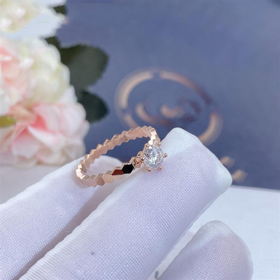[Eternal Jewelry]BEE LOVE RING PINK GOLD 1 DIAMOND