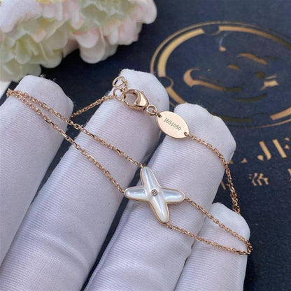 [Eternal Jewelry]JEUX BRACELET WHITE MOP PINK GOLD 1 DIAMOND