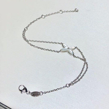 [Eternal Jewelry]JEUX BRACELET WHITE MOP SILVER 1 DIAMOND