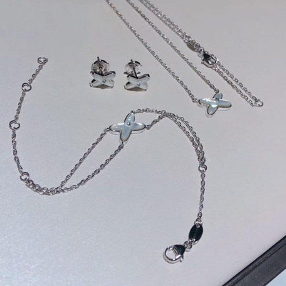 [Eternal Jewelry]JEUX BRACELET WHITE MOP SILVER 1 DIAMOND