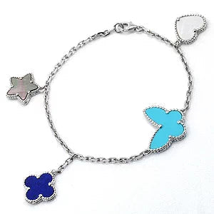 [Eternal Jewelry]LUCKY SPRING SILVER BRACELET 4 MOTIF